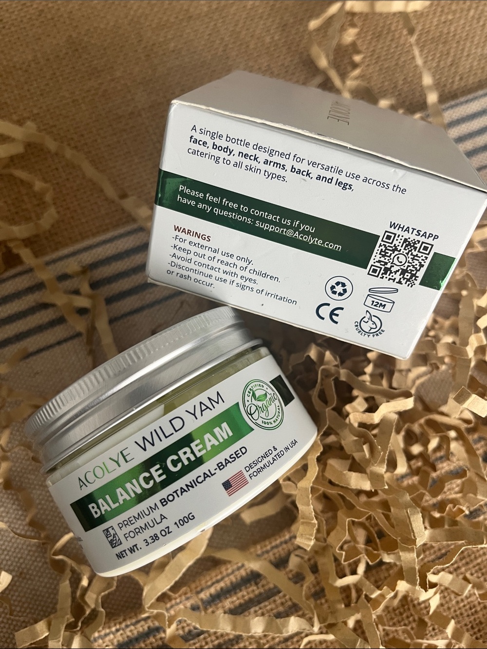 12. Wild Yam Balance Cream For Menopausal Symptoms
